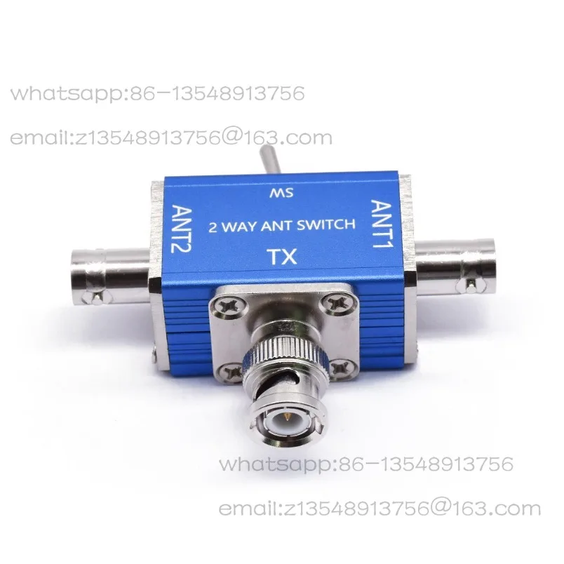 New dual-channel CB/HAM antenna coaxial switch 100W 1-30MHz SO239 BNC blue