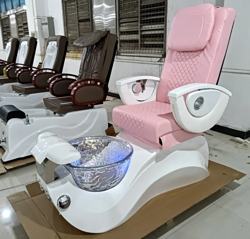 Advanced Pink Color Chairs Massage Spa Foot Spa Sofa For Beauty Shop Massage Chair