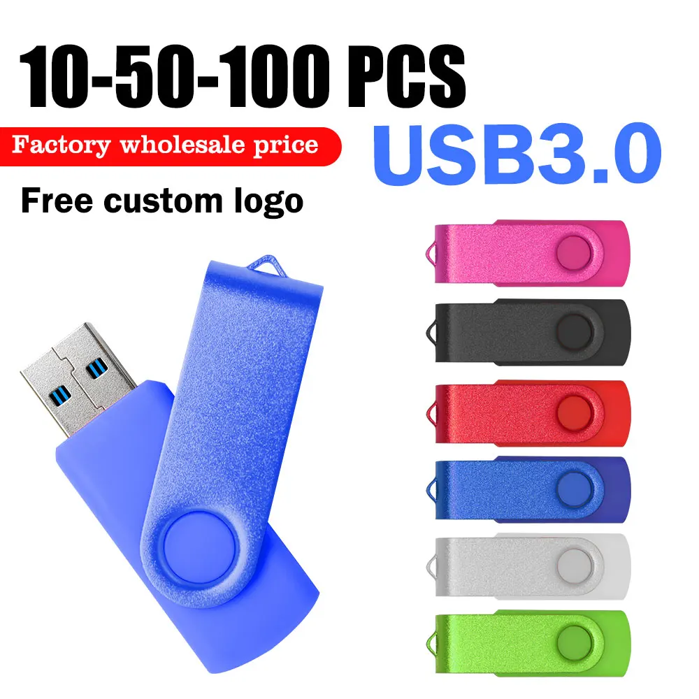 

10/50/100PCS/lot USB 3.0 Flash Drive Pen Drive 8GB 16GB Pendrive Memory Stick 32GB 64GB 3.0 USB Stick Gift Free Custom LOGO