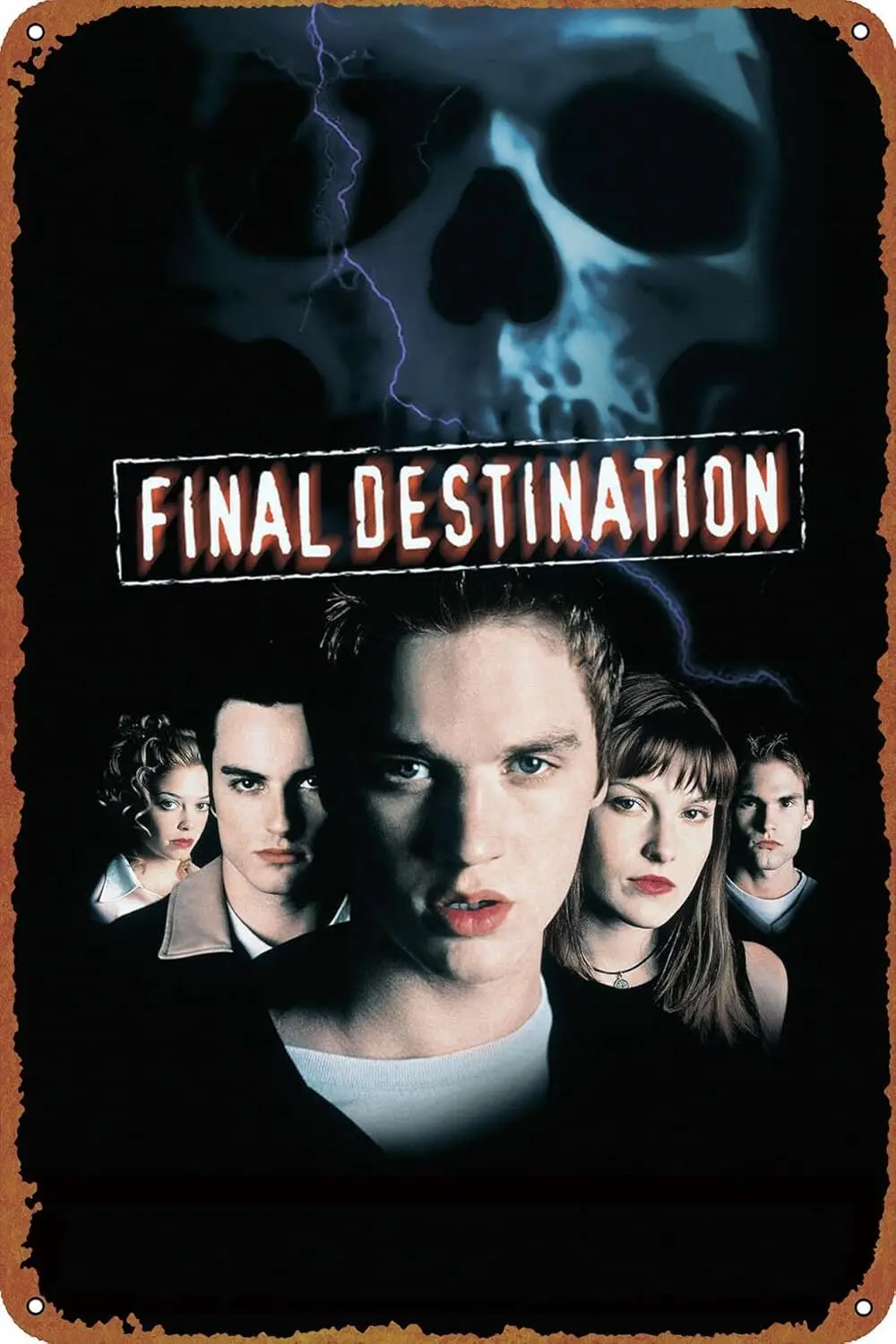 Final Destination Movie Poster Vintage Tin Sign for Home, Garden, Bar, Restaurant, Cafe, Office, Shop - Fun Retro Wall Deco sign