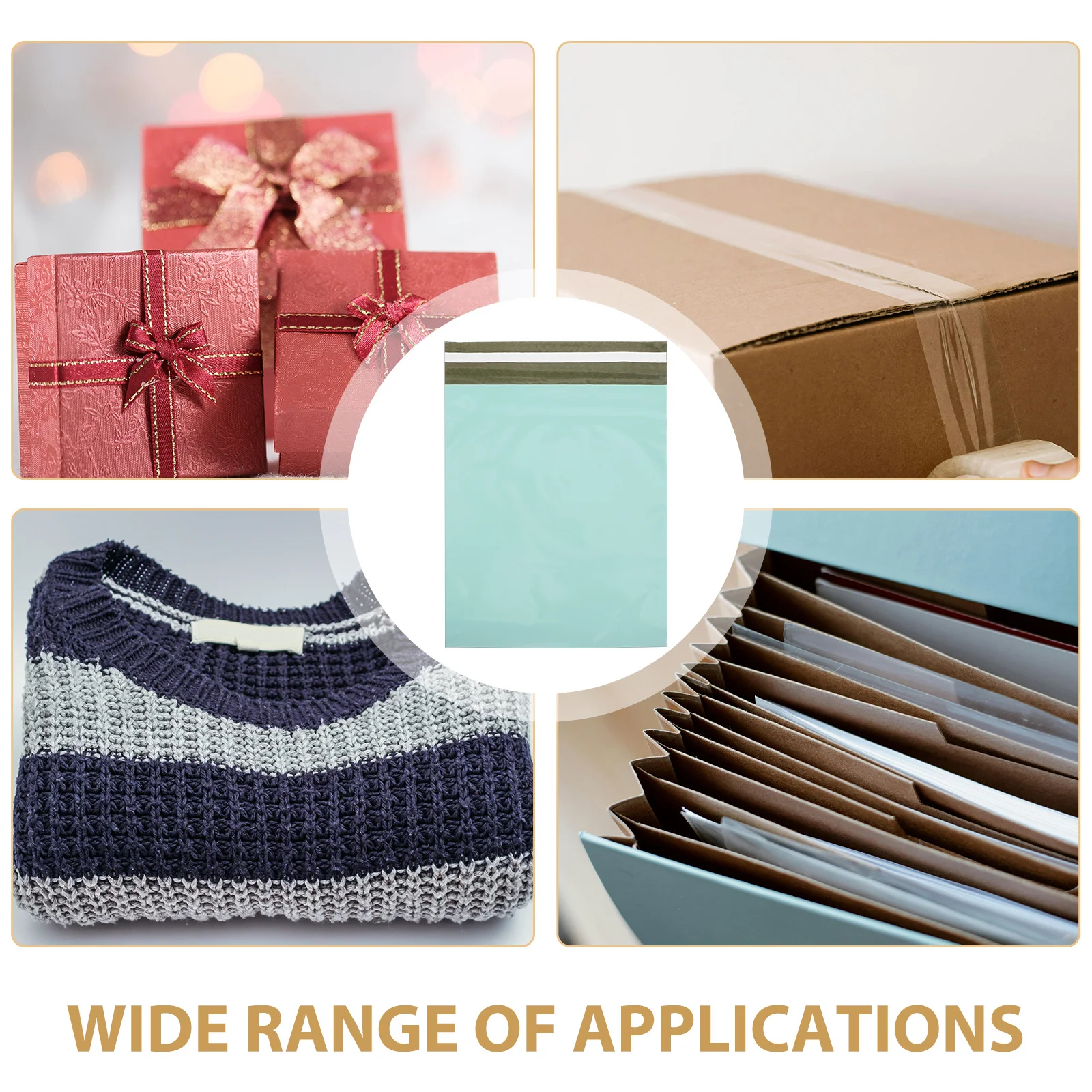 50Pcs Mailing Bags Nonfragile Items Bright Color Design Delivery Envelopes for Clothing Posting Bags Large