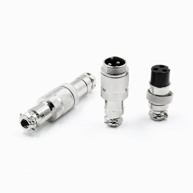 10 Set GX12  Docking 2 3 4 5 6 7Pin Male&Female Circular Panel Aviation Connector Butt Joint  Plug Socket