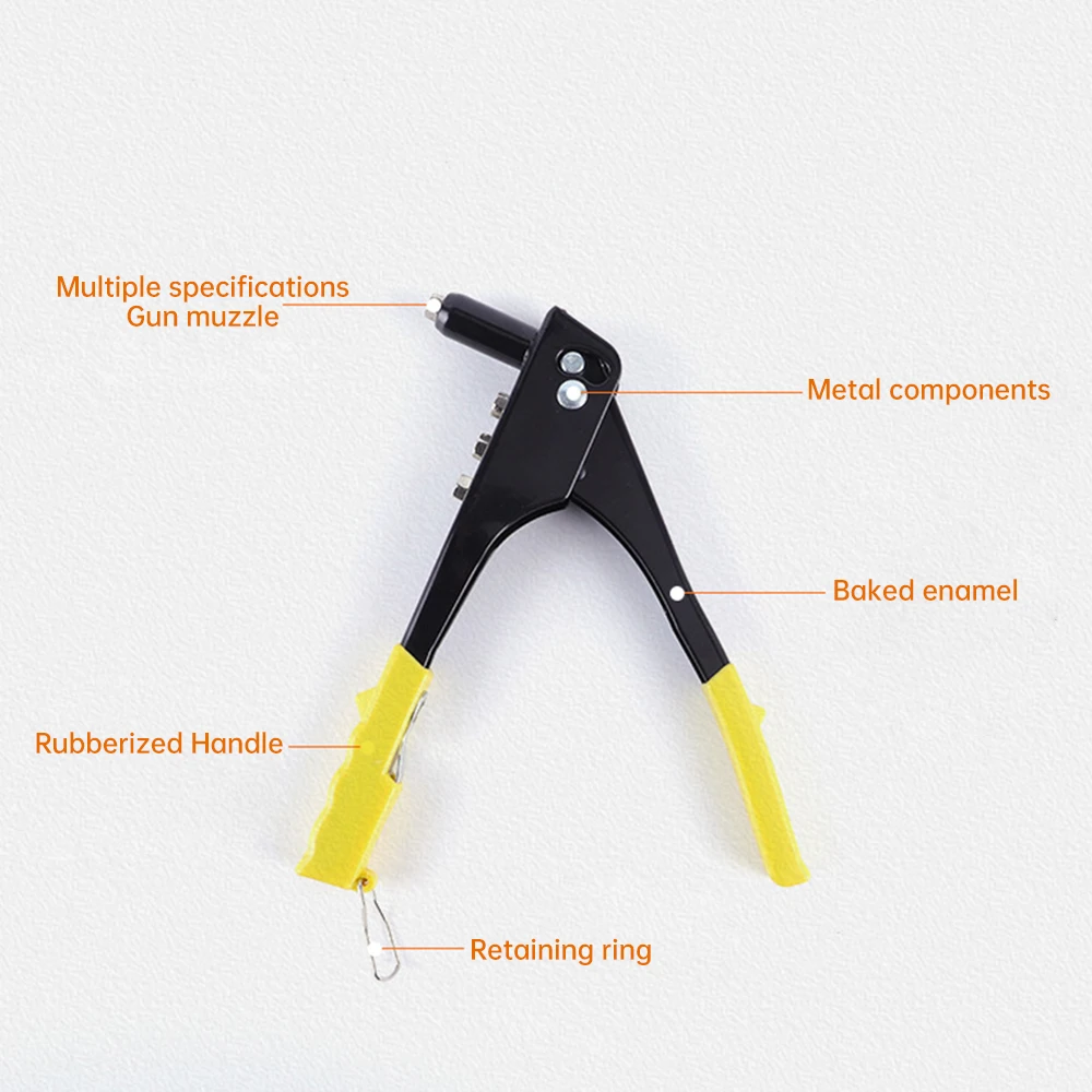 Heavy Duty Riveter Gun Set Hand Riveter Set Blind Rivet Pliers Gun DIY Rivets Nut Automotive Tools