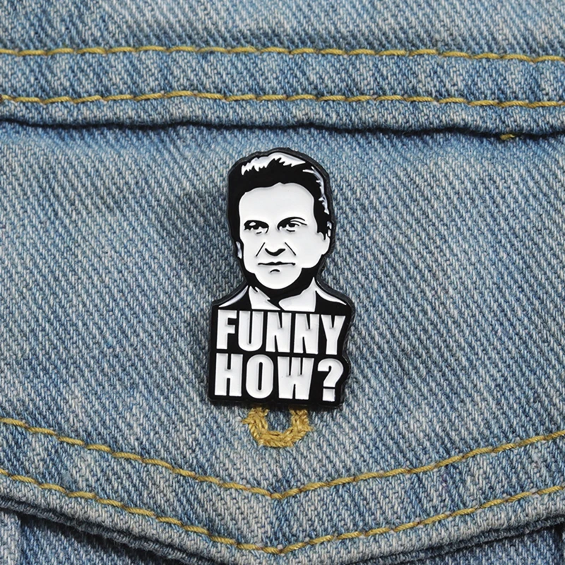 Pesci Pines Lapel Badges Famous Actor Avatar Jewelry Gift for Friends FUNNY HOW ? Enamel  Brooch Custom Joe