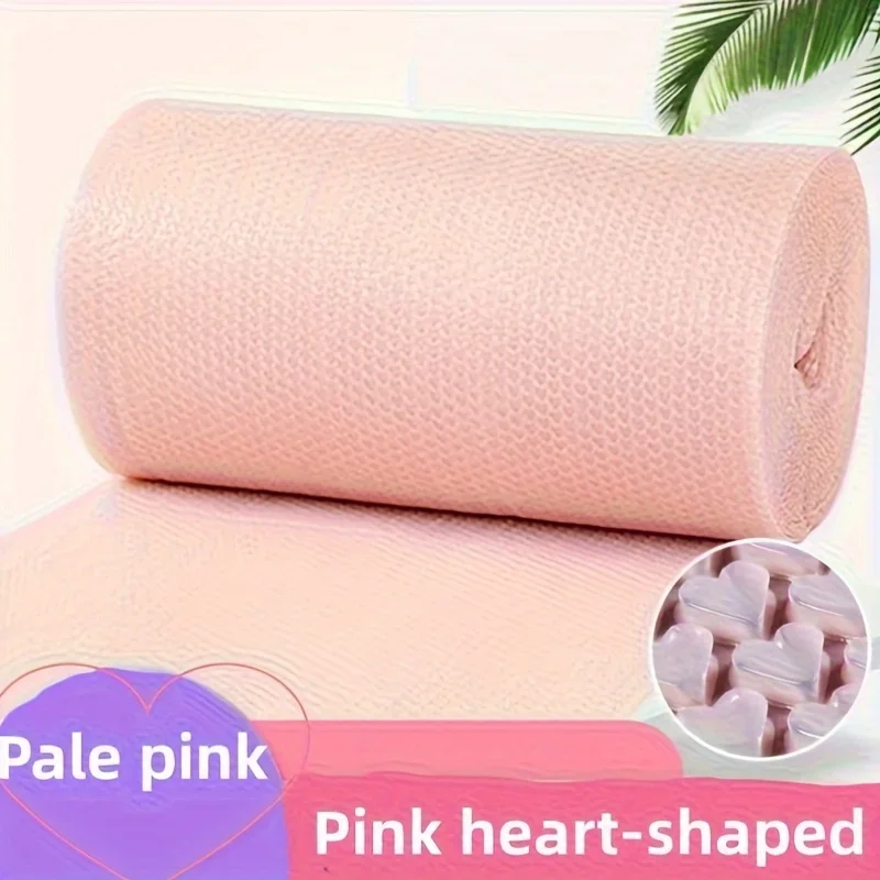 فيلم تغليف واقٍ هش سميك مقاوم للصدمات على شكل فقاعة على شكل قلب وردي