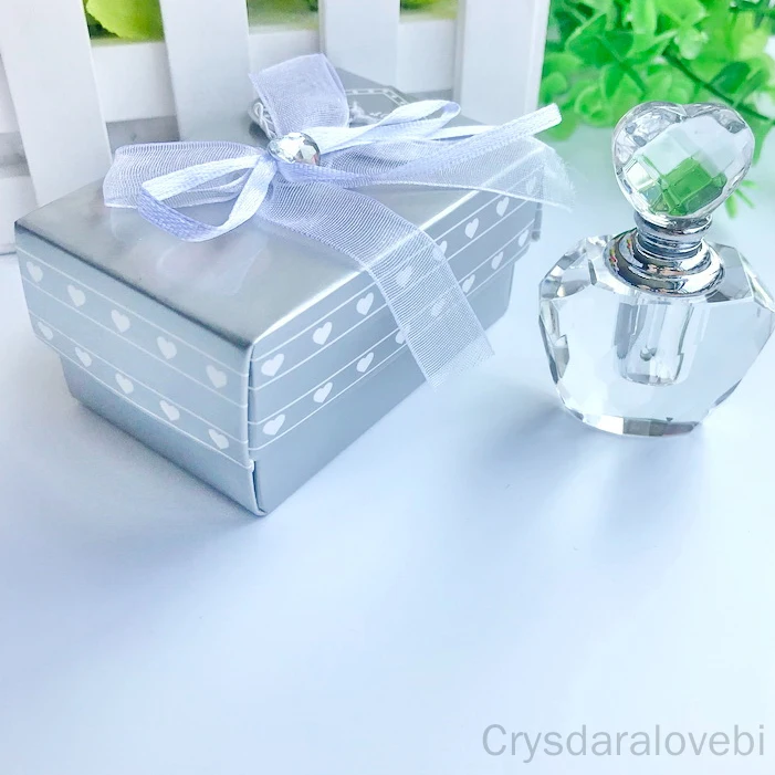 

50PCS Choice Crystal Perfume Bottle in Gift Box Valentine's Day Party Giveaways Scent Bottles Wedding&Bridal Shower Favors