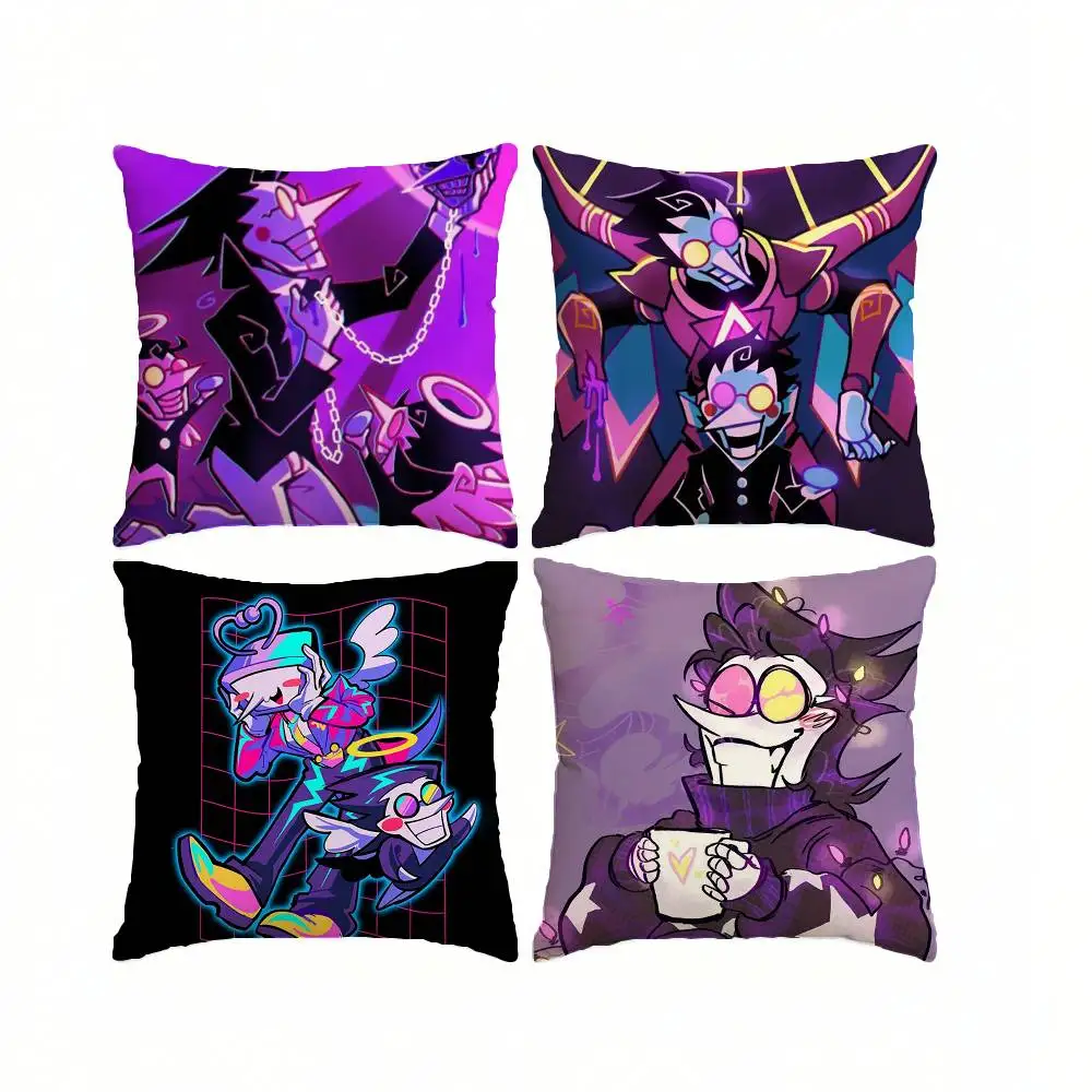 Indie game D-Deltarune Chapter S-Spamton Square Double-Sided printed Pillow Case Bedroom Bedside Pillow Sofa Cushion Cover