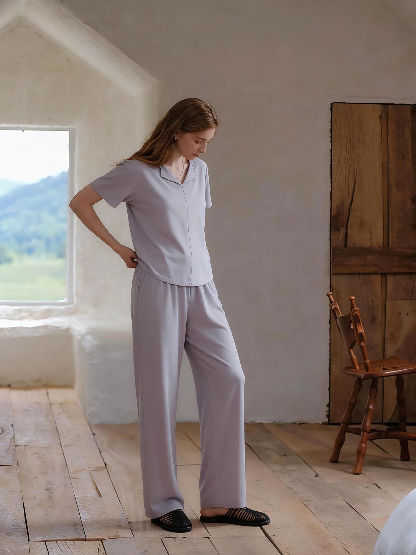 abbigliamento-da-notte-estivo-da-donna-maniche-corte-pantaloni-lunghi-t-shirt-sottile-in-tinta-unita-abbigliamento-comodo-per-la-casa