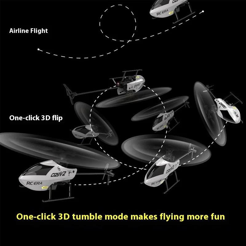 Four-channel model C129V2 helicopter single propeller airless aerobatic remote control airplane boy toy