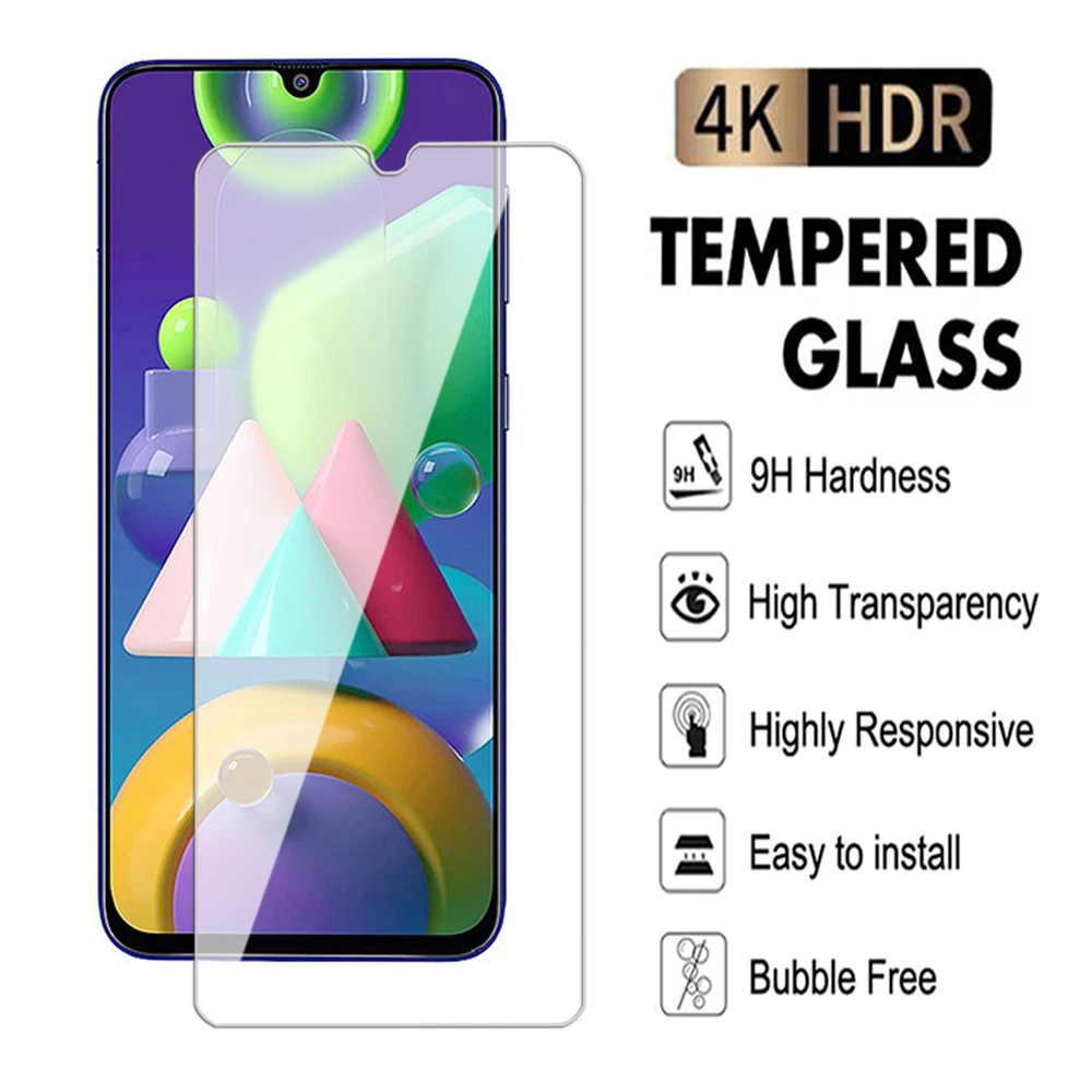 Screen Protector For Samsung Galaxy M04 M11 M12 M13 M14 M21 M22 M23 4G 5G Full cover Tempered Glass for Samsung M21S glass Film