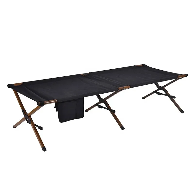 Cama plegable portátil para acampar al aire libre, camas plegables para adultos y niños.