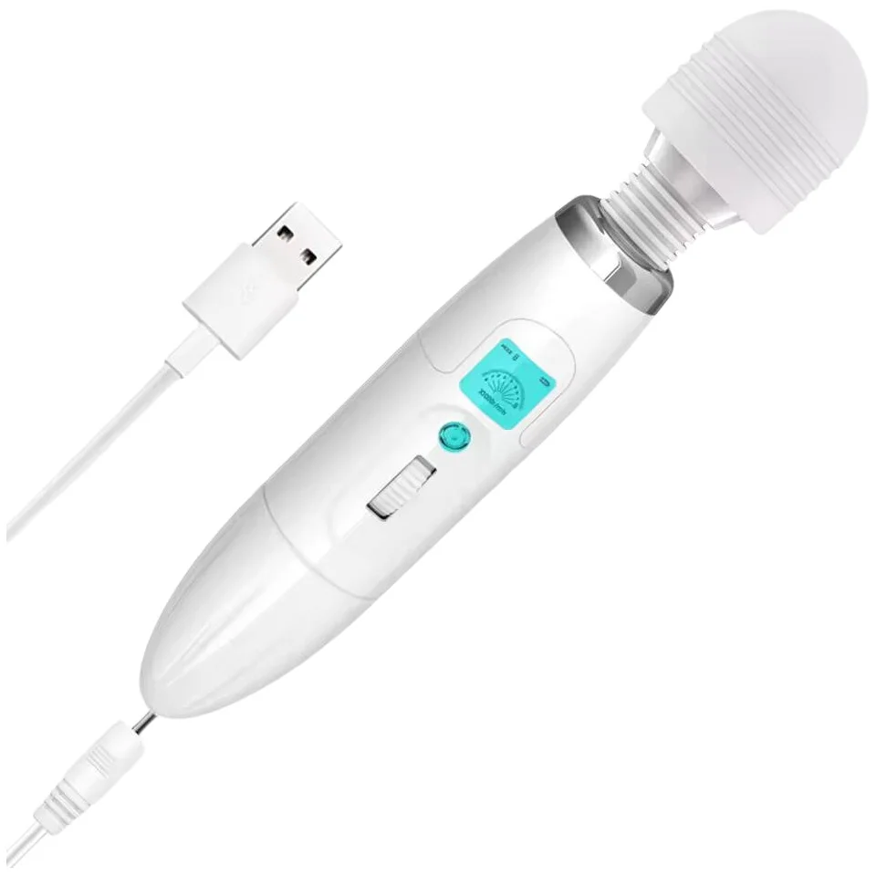 8 Modes Powerful Magic Wand Vibrator For Women Body Massager G Spot Clitoris Stimulator USB Charging Adult Sex Toys For Woman 18