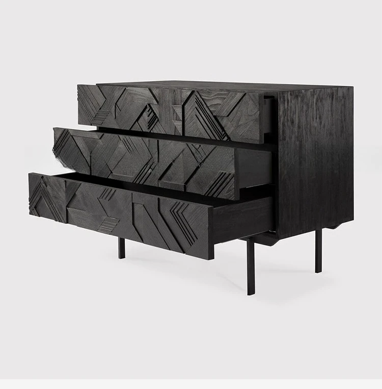Makeup table corner dresser, chest of drawers integrated retro bedroom chest of drawers