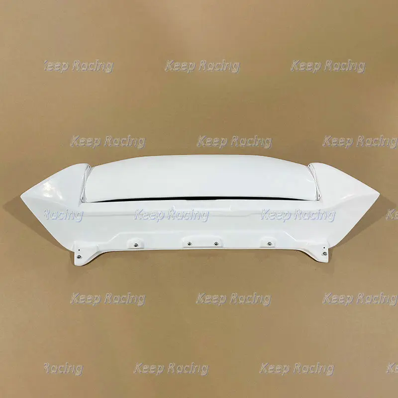 Fiberglass Rear Wing Mugen Style For Honda Civic EP3 02-05 Hatchback Fiber Glass Roof Spoiler FRP Unpainted Trunk Splitter USDM