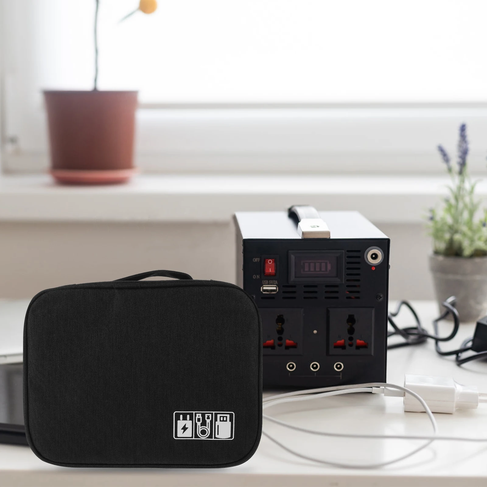 

1pcs Digital Storage Organizer for Data Cable Travel Carrying Pouch Bag Gadget Organizer Travel