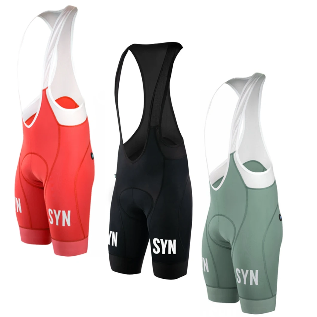 Long distance riding SYN Hight quality Configuration Unisex Bib Shorts Shockproof sponge seat Bottom MTB Shorts Women Men