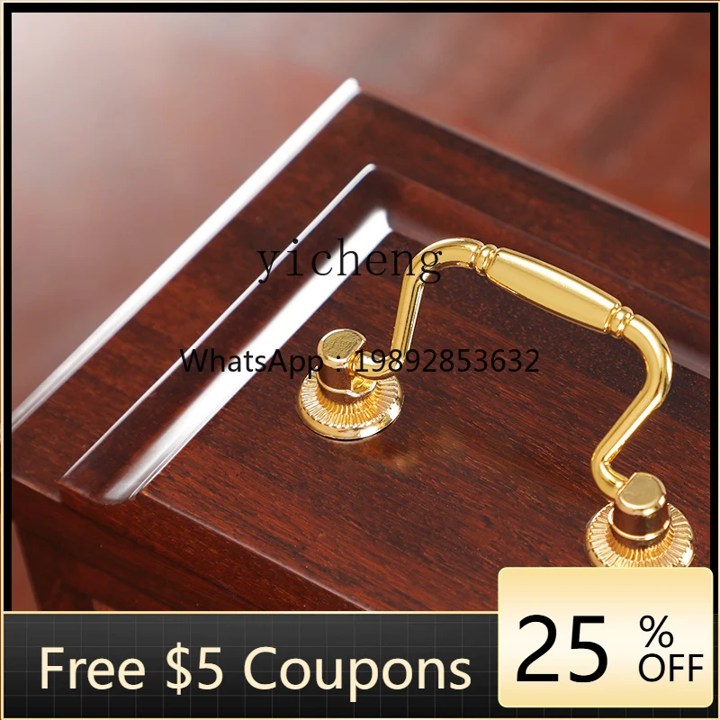 EE  solid wood mechanical desk clock all-copper Polaris movement household swing clock