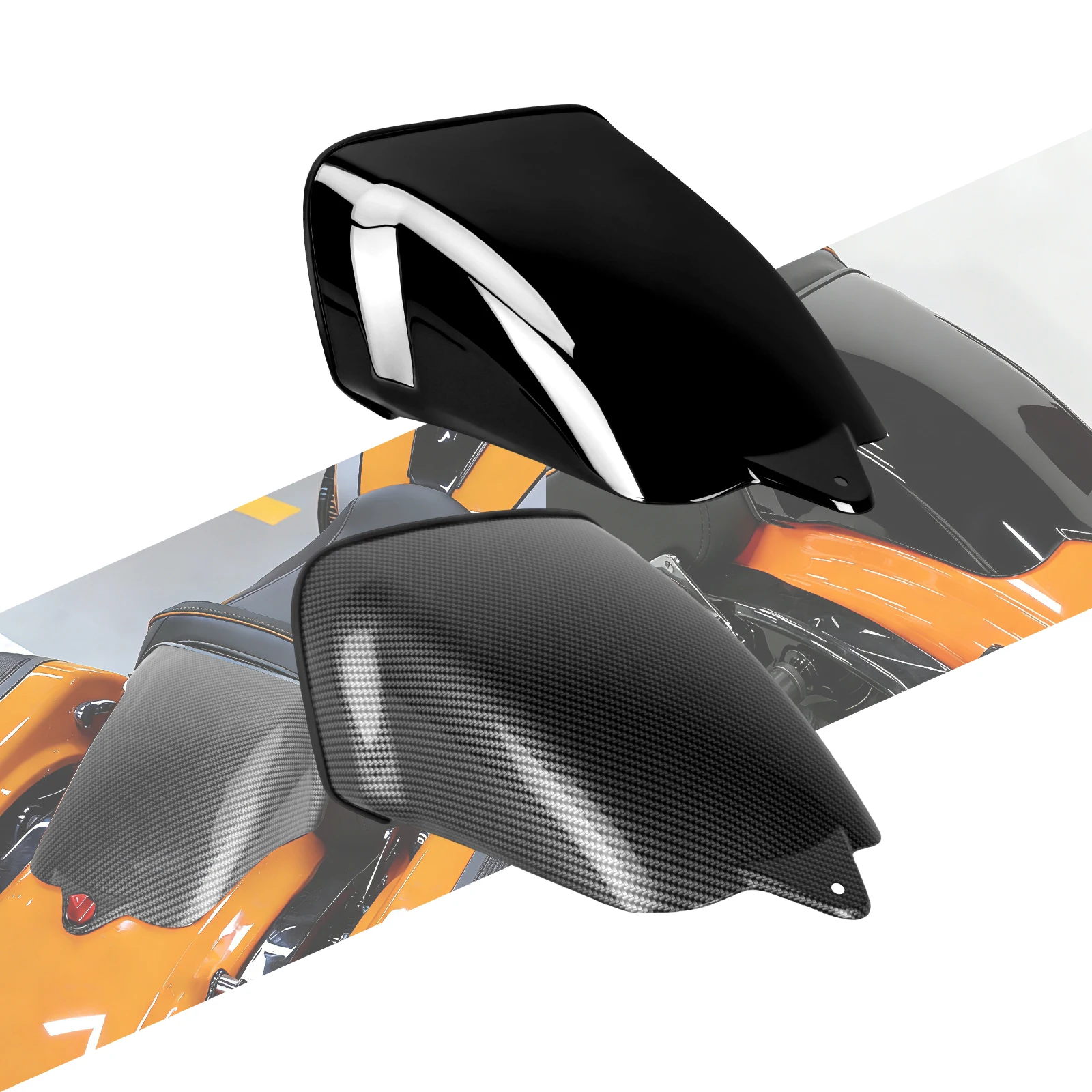 Motorcycle Fairing Rear Passenger Seat Back Cover ABS For Harley Touring Road Street Glide 2024-Up FLHX 23-later FLHXSE FLTRXSE