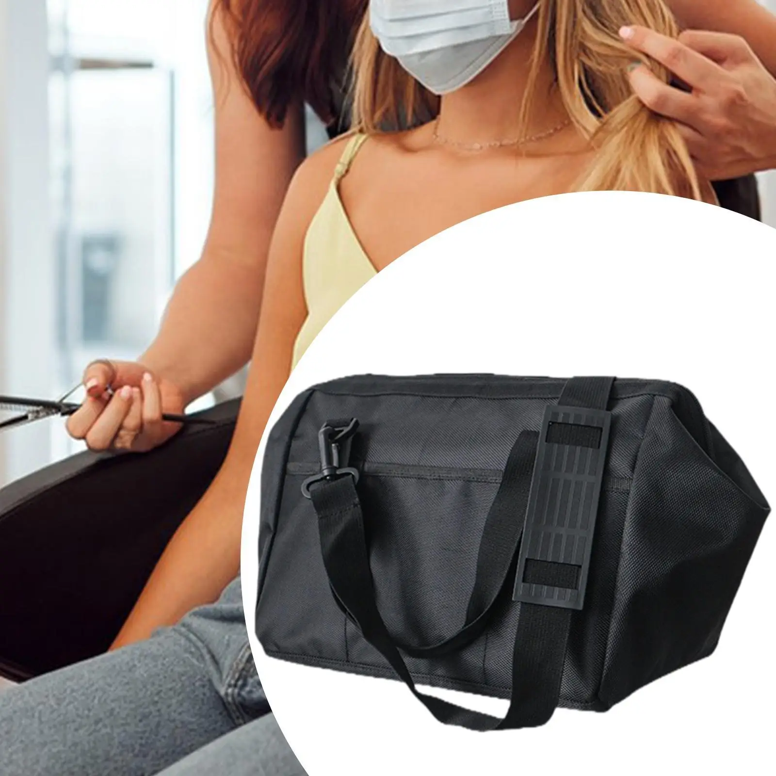 

Hairdressing Tool Bag Toiletry Bag Hair Salon Equipment Salon Barber Handbag Salon Tool Bag for Hairbrushes Combs Hairpins