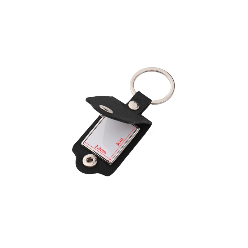 DIY Fun Photo Leather Key Ring with Engraved Image