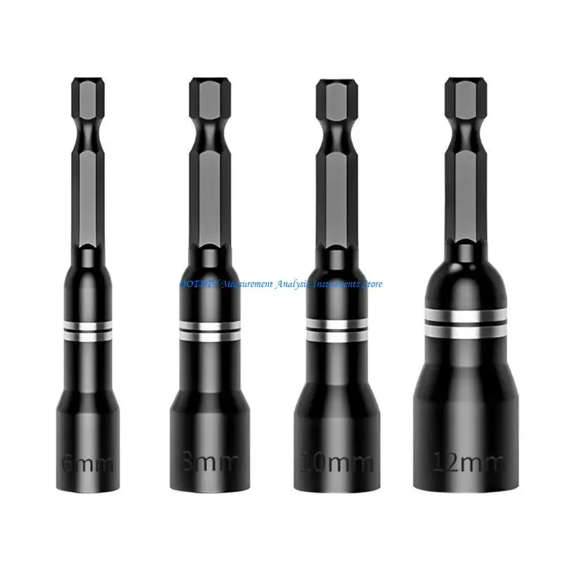 367D Power Nut Driver Drill Bit Set Socket Adapter Bolt Driver Repairing Tool Suitable for Quick Changes