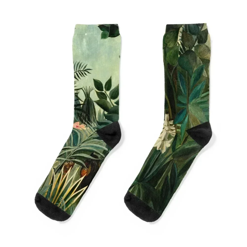 

The Equatorial Jungle - Henri Rousseau Socks Children's fashionable Socks Woman Men's