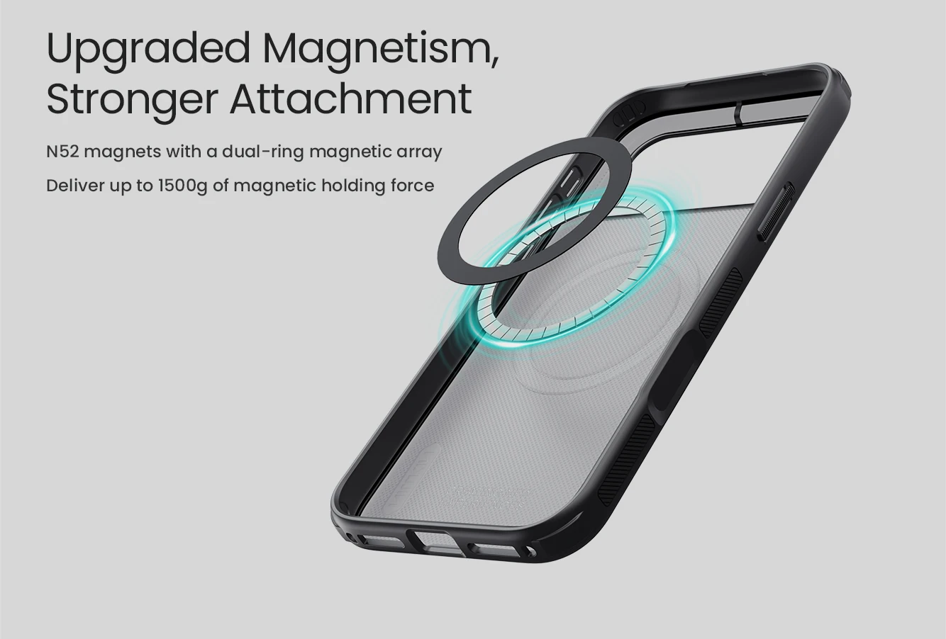 NILLKIN Schutzhülle für iPhone 18 Pro Max, passgenau, magnetisch, super mattiert, hochwertige PC-Abdeckung für 17 Pro Max – Detail 9