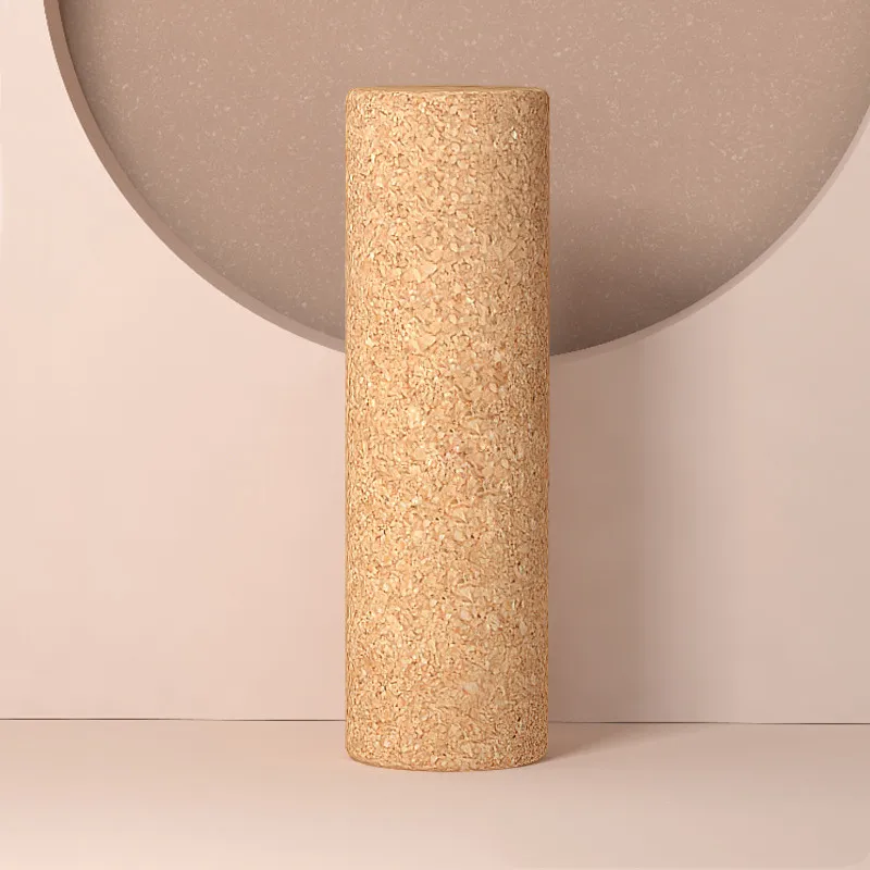 

High Quality Natural Cork Yoga Column Massage Muscle Relaxation Skin-Friendly High Density Pilates Fitness Body Massage Roller