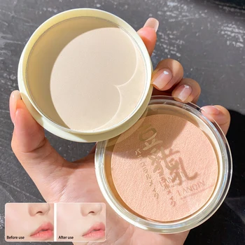 보이지 않는 마감 루즈 세팅 파우더, 반투명 내추럴 소프트 페이스 메이크업 파우더, 오일 컨트롤 페이스 루즈 파우더
