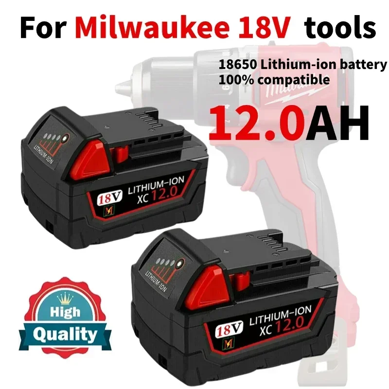 

18V Rechargeable Power Tool Battery 9000mAh For Milwaukee 9000mAh M18 48-11-1815 48-11-1850 2604-22 2604-20 2708-22 2607-22