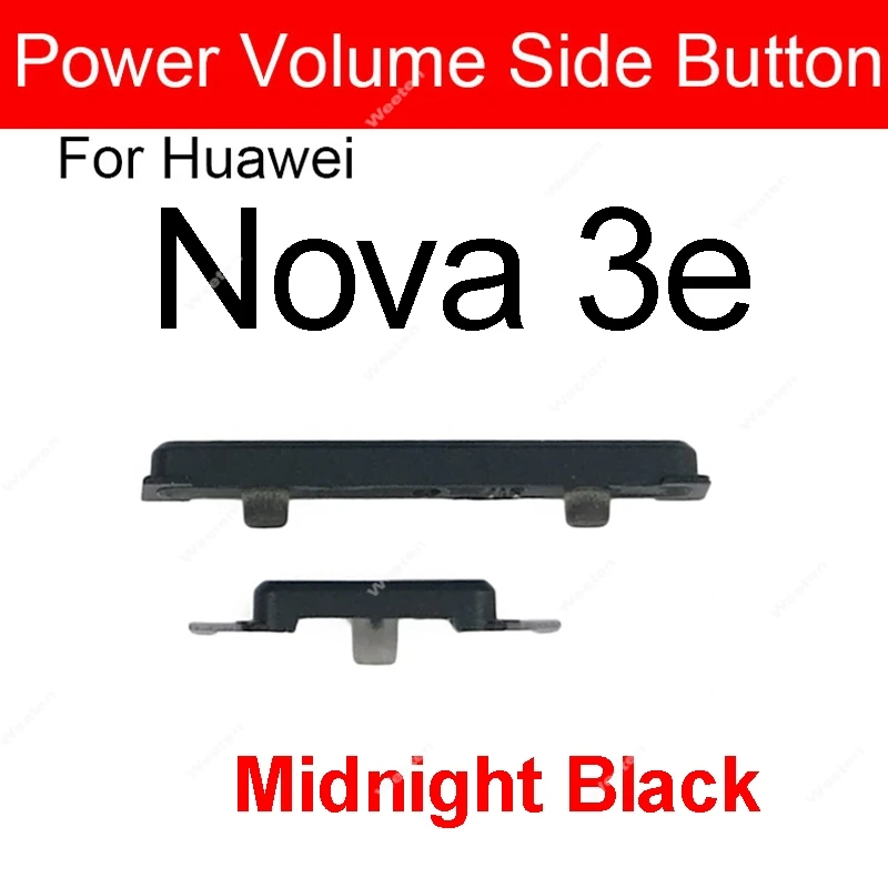 Power Volume Side Switch Buttons For Huawei Nova 3 4 3i 3e 4e Power On Off Volume Control Sidekeys Buttons Repair Parts