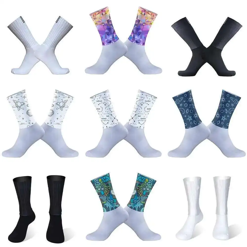 

Bike Team 2024, новые летние велосипедные носки, силиконовые нескользящие дышащие гелевые профессиональные спортивные носки для мужчин и женщин