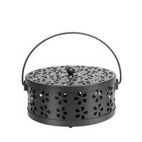 Outdoor camping convenient mosquito-repellent box with cover to catch ash and release mosquito incense burner