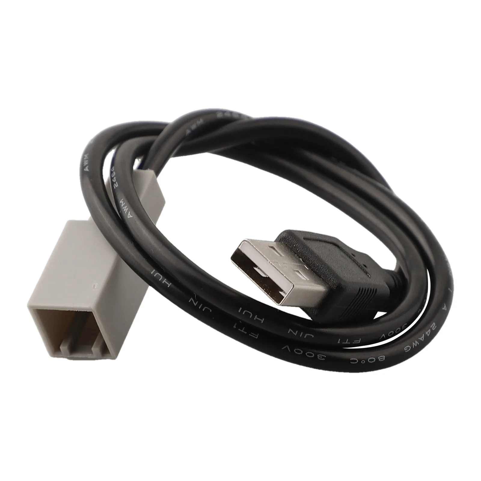 Car USB Input Cable for For TOYOTA and Vehicles Audio Adaptor to Keep USB Port Functional for Radio Installation