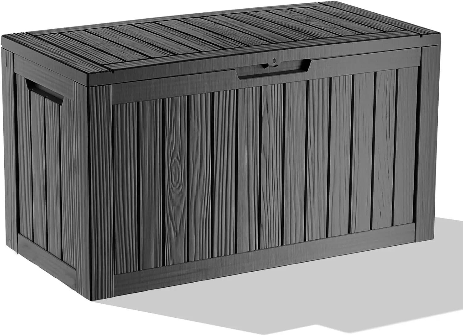 

90 Gallon Waterproof Outdoor Storage Box,Resin Deck Box,Lockable Outside Storage Box Container for Patio Furniure,Garden,Too