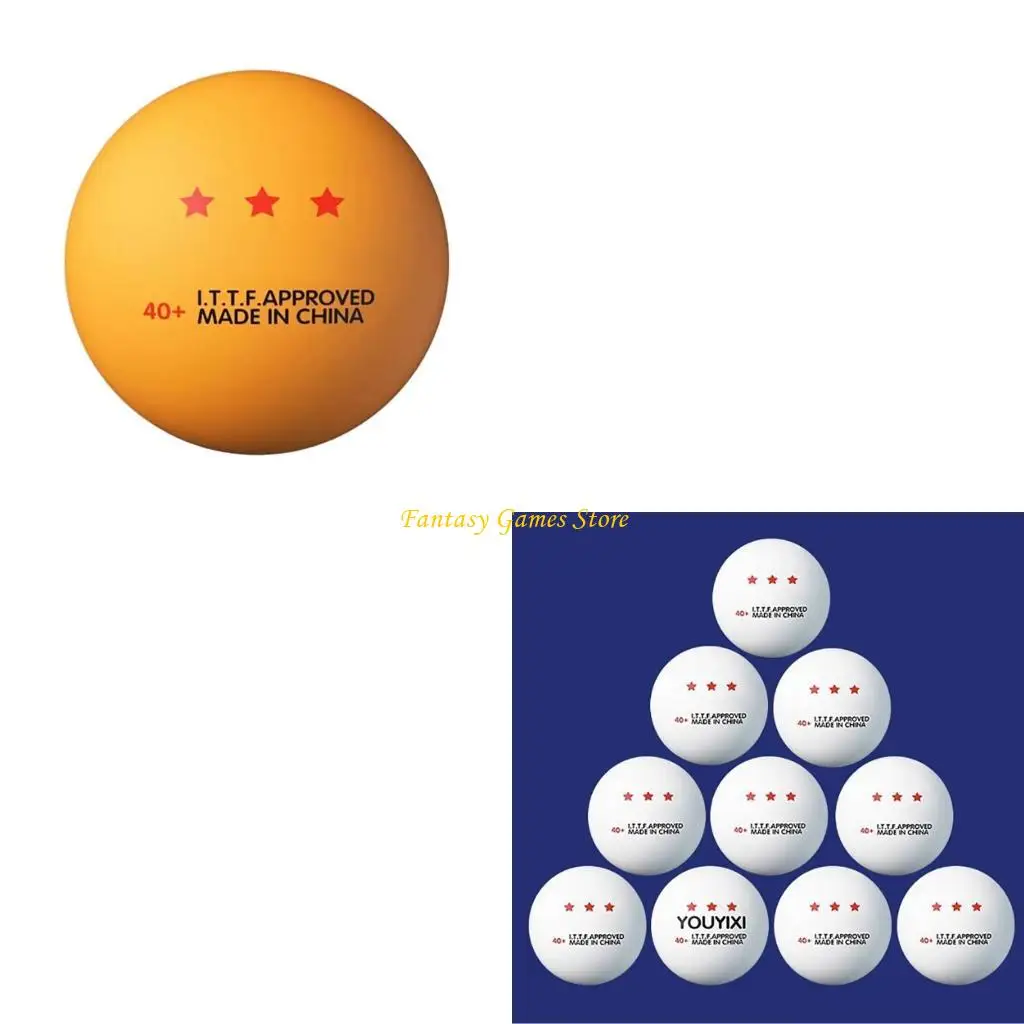 

10 Pcs Pingpong Balls 3 Star Table Tennis Balls for Training, Competition