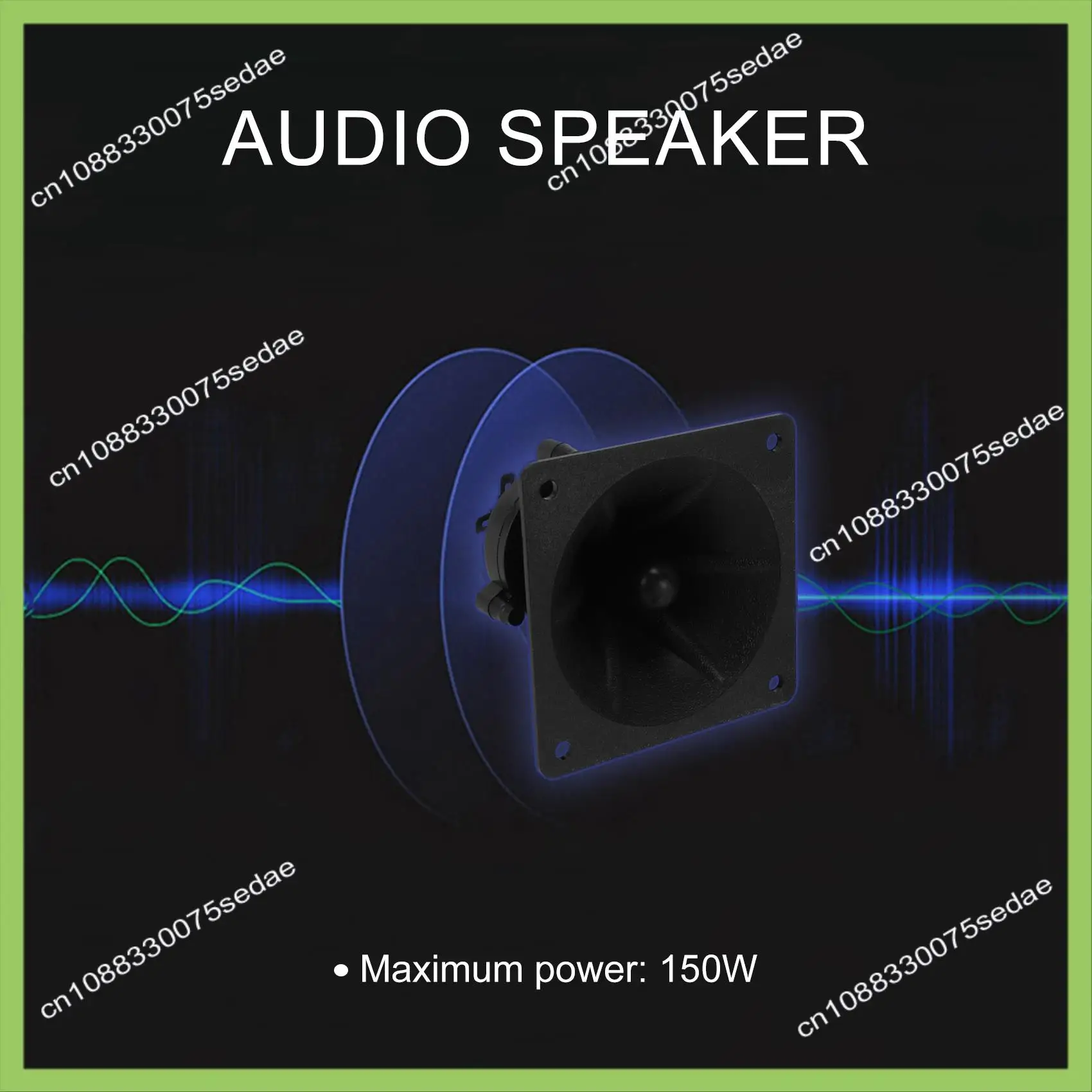 Y19A 2Pc Tweeters Piezoelectric Tweeter Loudspeaker  Buzzer Treble Square Audio Speaker