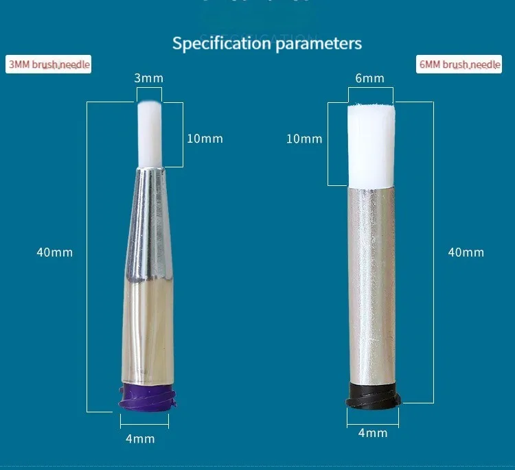 Średnica 6mm szczoteczki igła miękka igła nić usta igła alkoholowa maszyna podająca specjalna szczotka