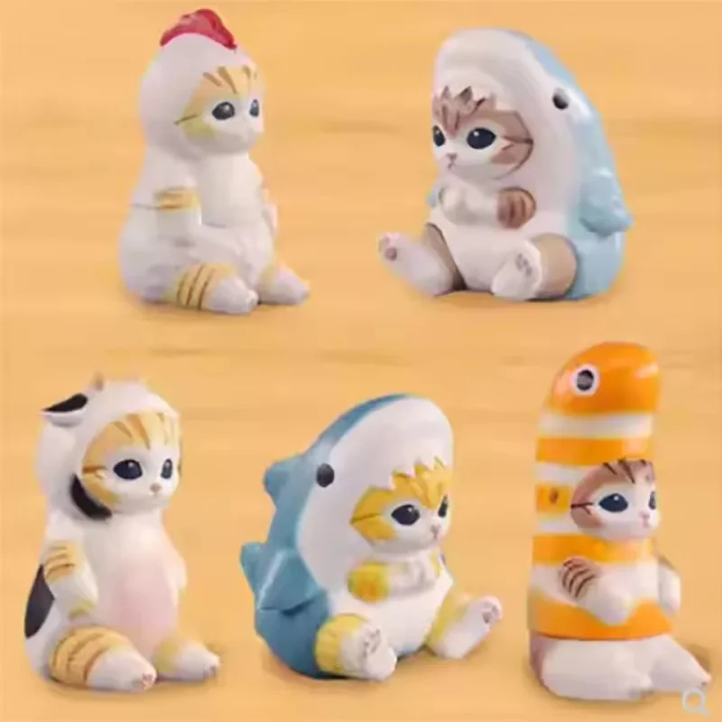 

Полная серия Mofusand Shark Cat слепая коробка Cos Cinnamoroll Kuromi персонажи экшн-фигурки игрушки украшение для рабочего стола подарки-сюрпризы