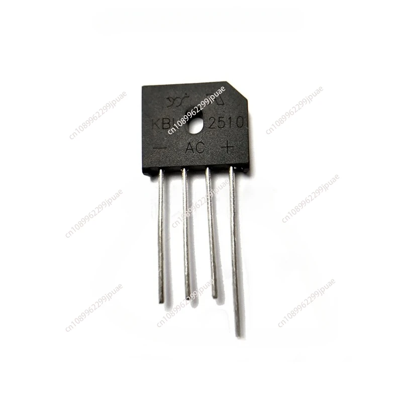 20PCS KBU2510 Rectifier Bridge 2510 Bridge Stack 25A 1000V Four-legged Flat Bridge