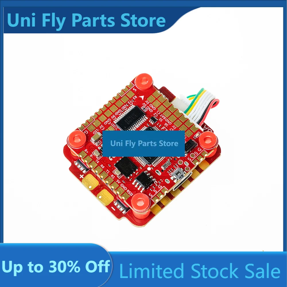 UniFlyHGLRC Zeus F760 ZeusF760 F7 V2 Flight Controller 3-6S W/5V 9V BEC & 60A BL_32 DShot1200 4 In 1 ESC Speed Stack RC Racing D