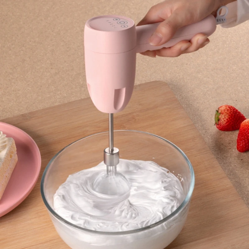 LUDA 3-In-1 Wireless Electric Whisk Handheld Charging Butter Egg White Baking Tools Household Garlic Minced Meat Mixer