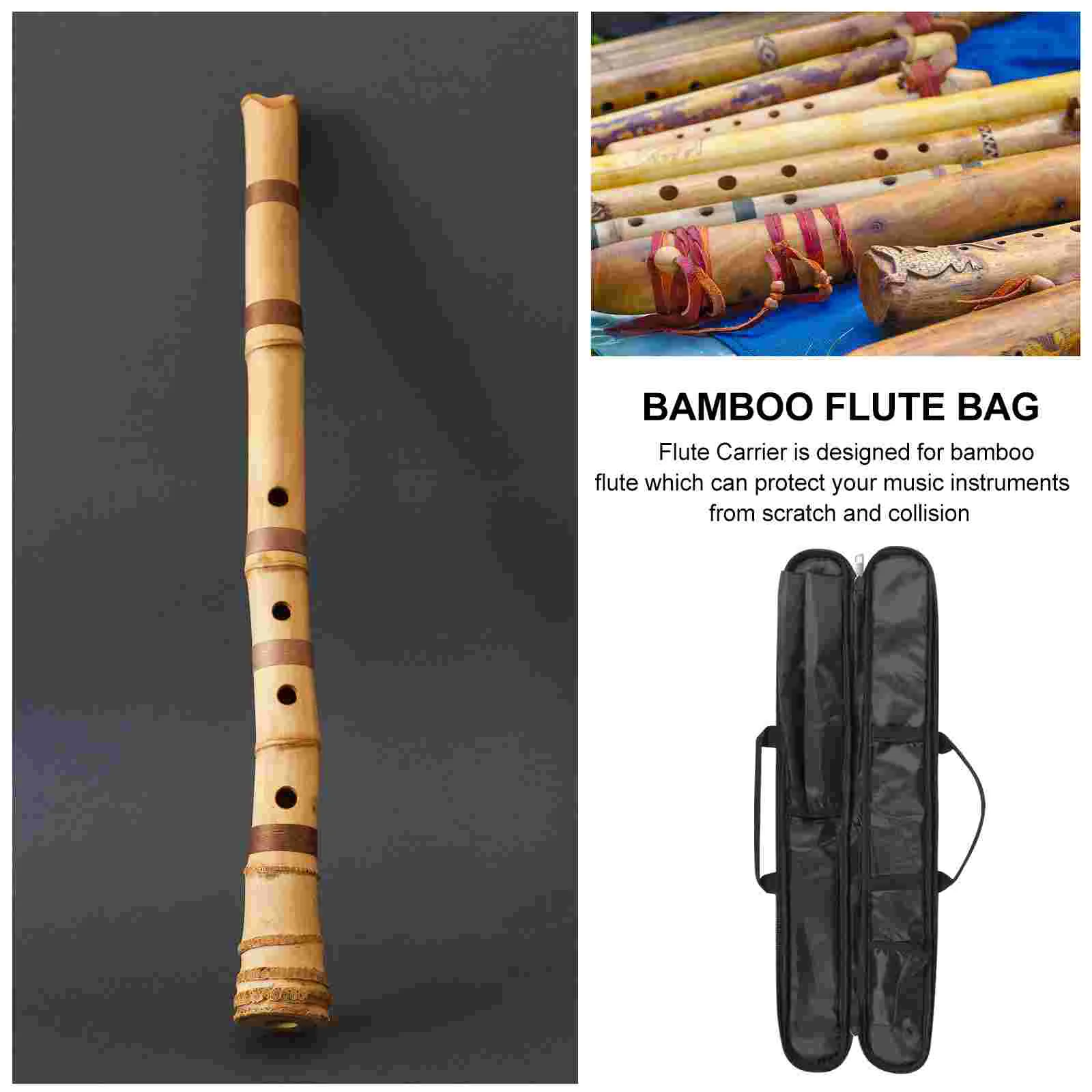 Bamboo Flute Bag Carrier Carrying Waterproof Storage Pouches Professional Usa Accessories