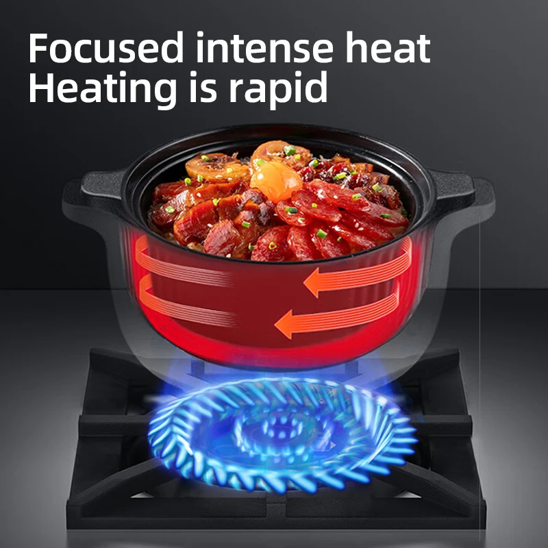 Commercial Vertical Six-head High-power Gas Stove With Cabinet Base, Gas/electric Oven, Rice Cooker, Hotel Kitchen