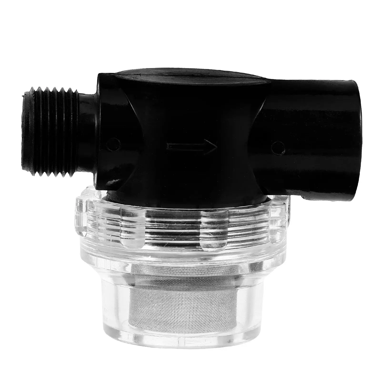 Inline Strainer Filter for Floor Scrubber Machines – Threaded Water Cleaner with Mesh Screen