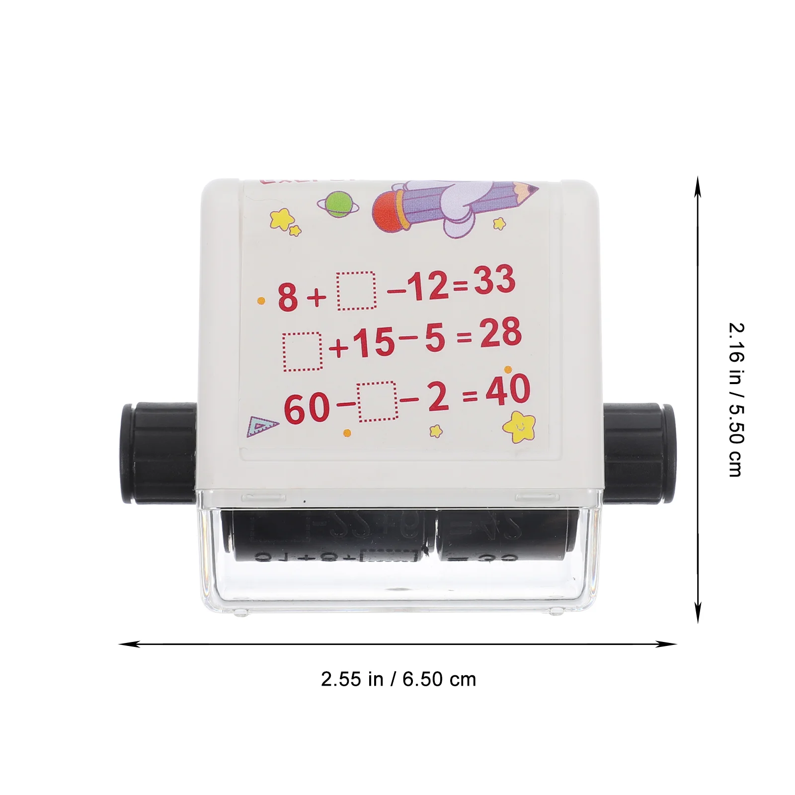 Cartoon Math Stamp Teaching Stamps for Kids Addition and Subtraction Number Scroll Child Roller Digital