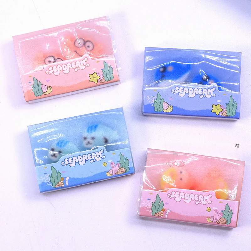 

Kawaii Seadream Series Erasers Cute Cartoon Pencil Erasers for School Korean Stationery Kids Writing Tools Office Supplies