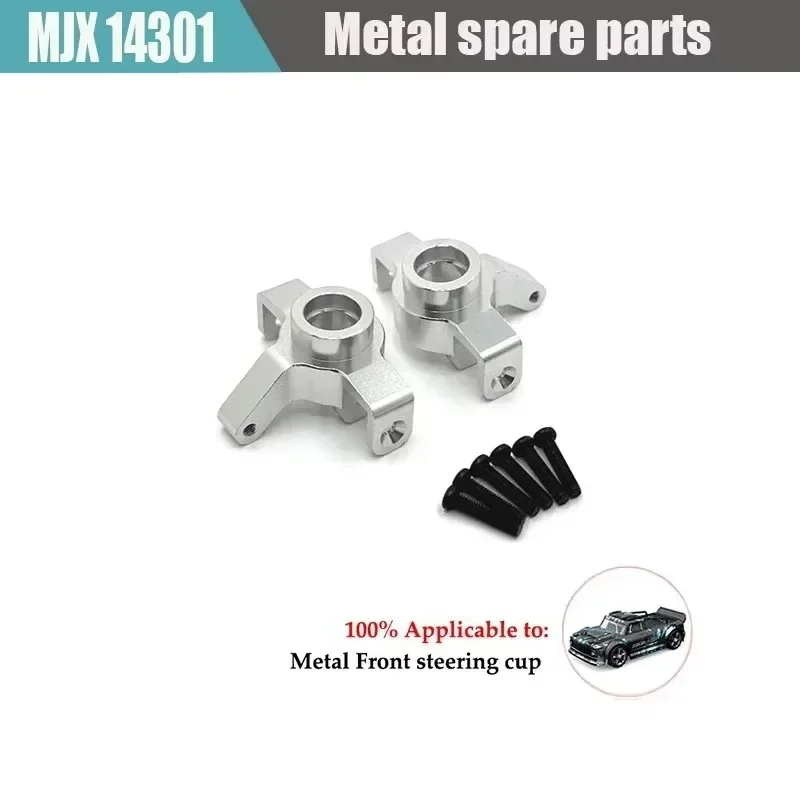 Mjx 14301 14302 RC auto metallo parti aggiornate braccio oscillante anteriore e posteriore tazza dello sterzo sedile posteriore ruota giunto esagonale sterzo A