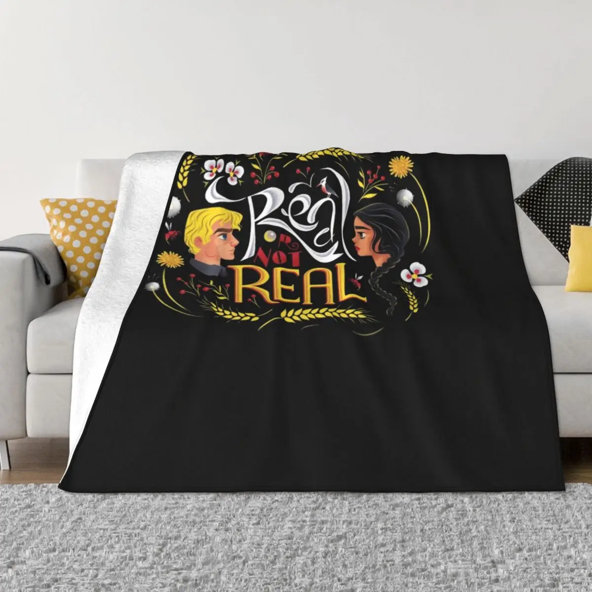 

Real Or Not Real Throw Blanket Softest Nap Blankets