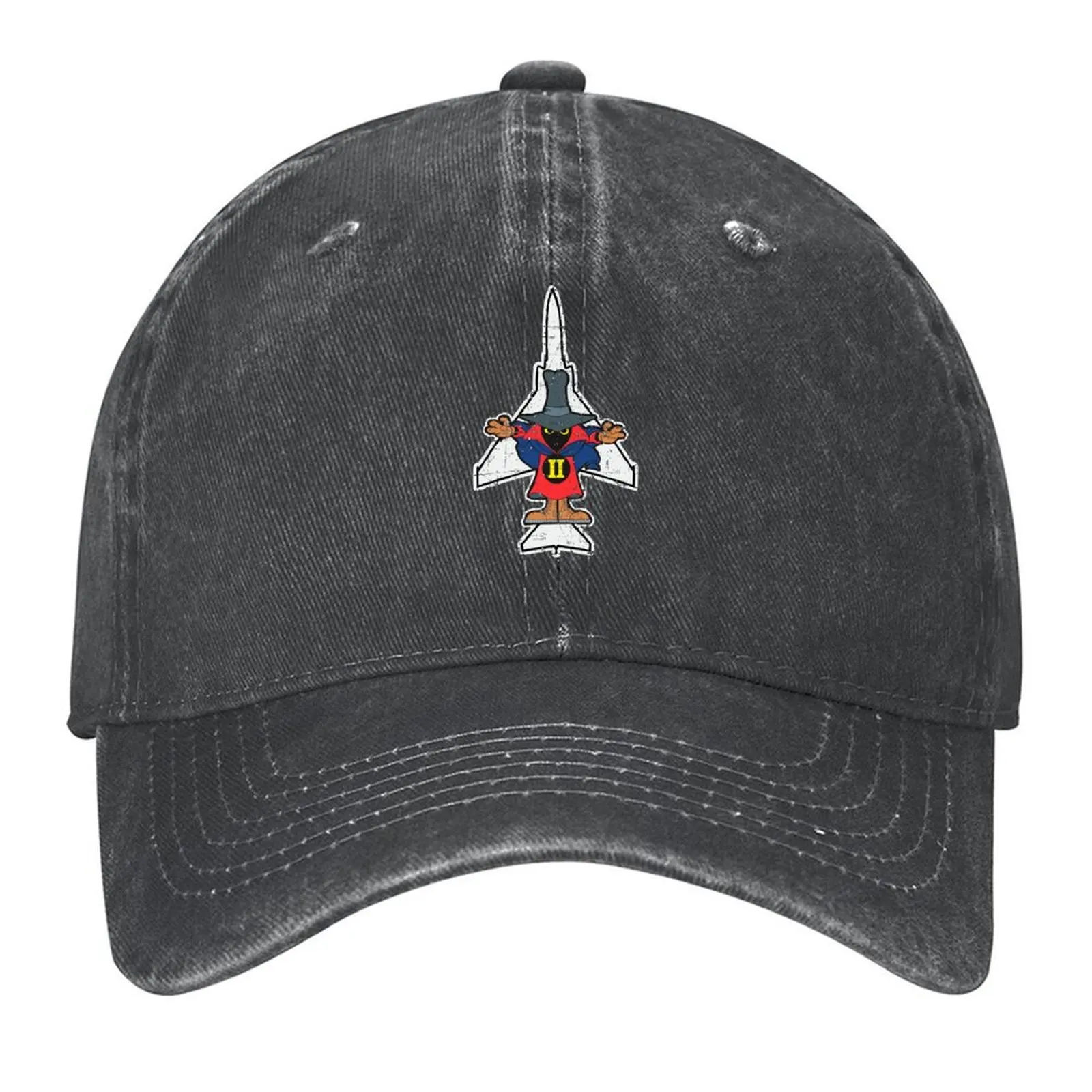 

Spooky F-4 Phantom II Blue-Red/Aircraft Silhouette - Grunge Style Baseball Cap sun hat Mountaineering sun caps Women's Men's